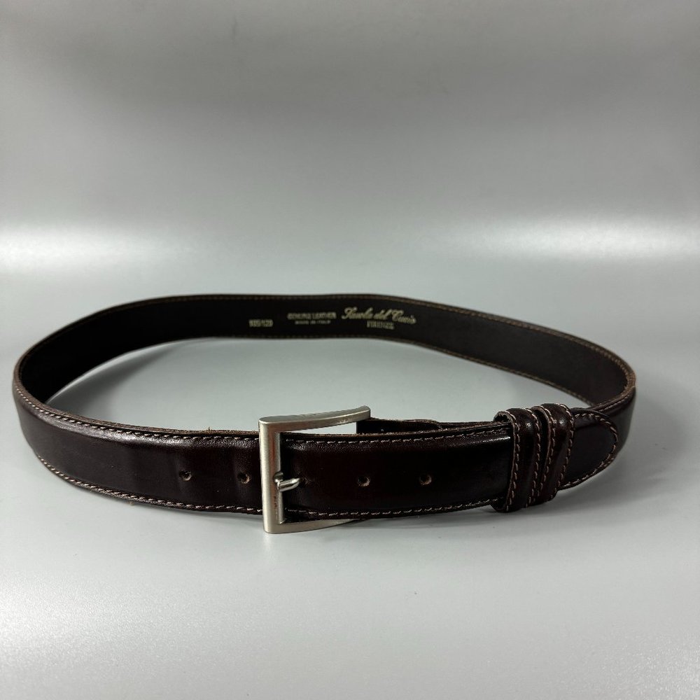 Scuola del Cuoio Firenze Brown Leather Men's Belt, 105/120